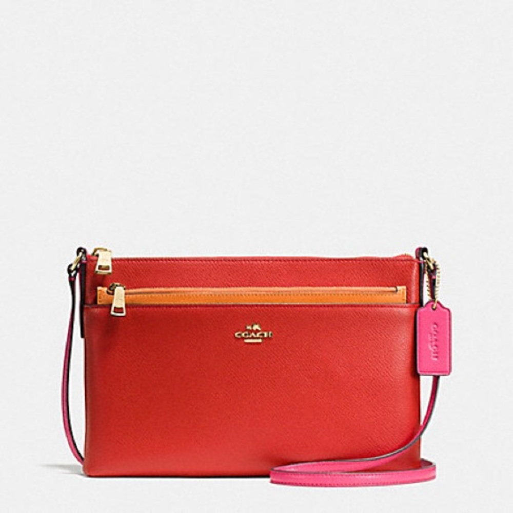 Coach Colorblock East West Crossbody Bag with Removable Wallet